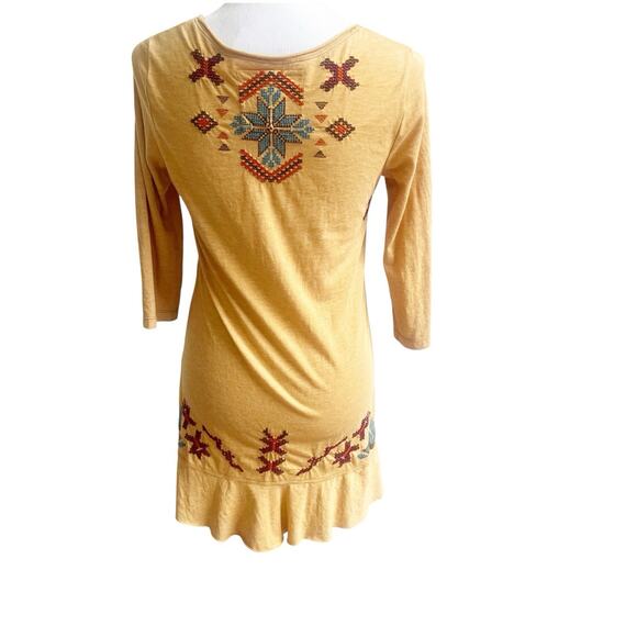 Johnny Was JWLA Tunic Top Women Size S Embroidered Southwest Aztec Boho Western - Picture 7 of 12